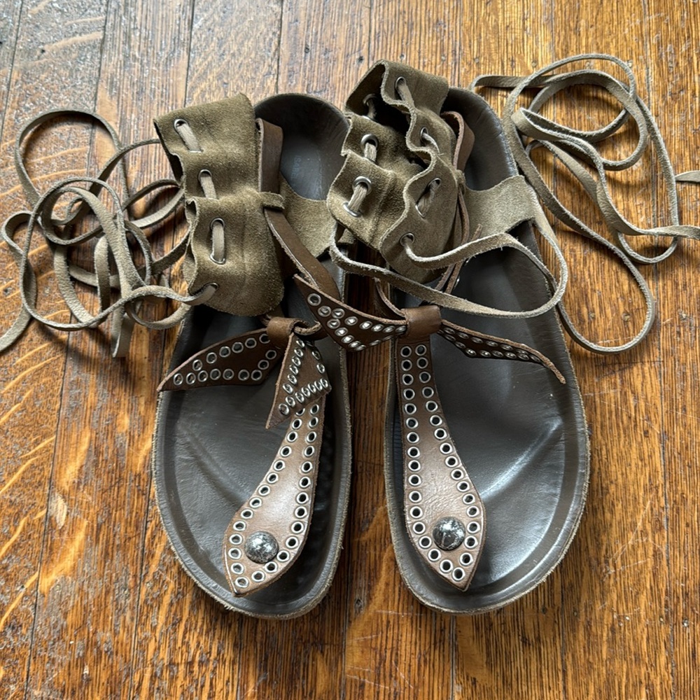 Isabel Marant Tie Up Sandals